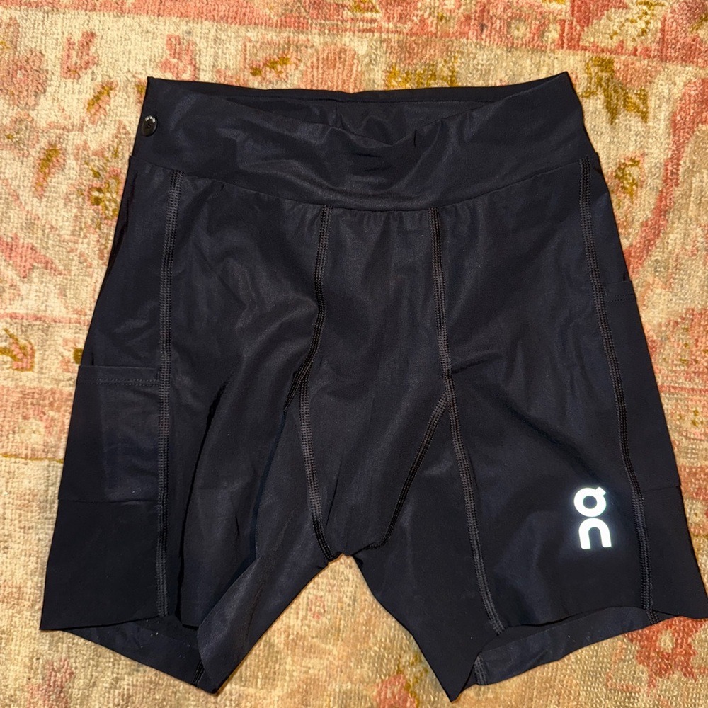 On Running Black Performance Hybrid Athletic Shorts size S